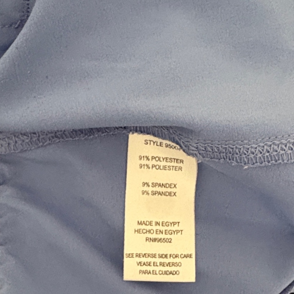 Healing Hands Scrub Set - Women's Ceil Blue Large Top and Medium Pants - Picture 11 of 11